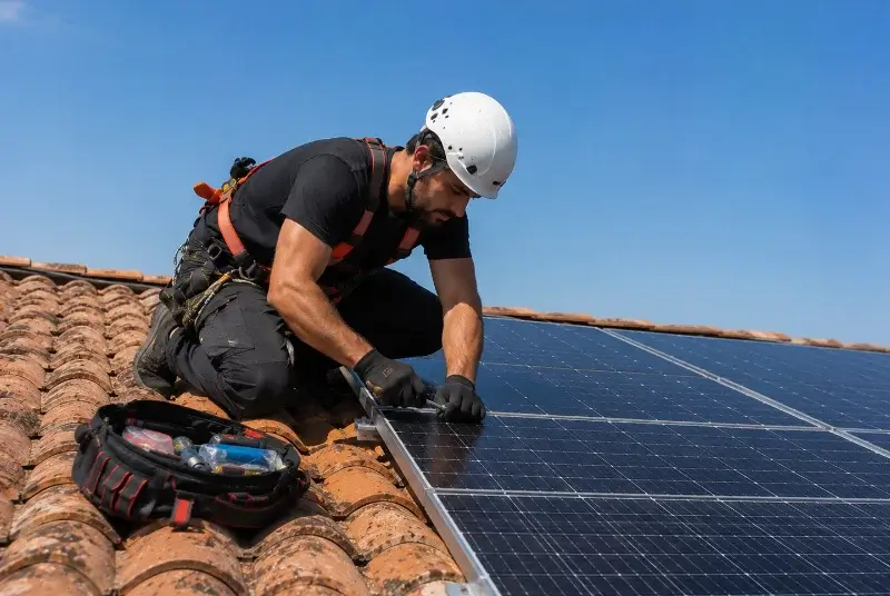 Maintenance et monitoring de panneaux solaires à Vouvant