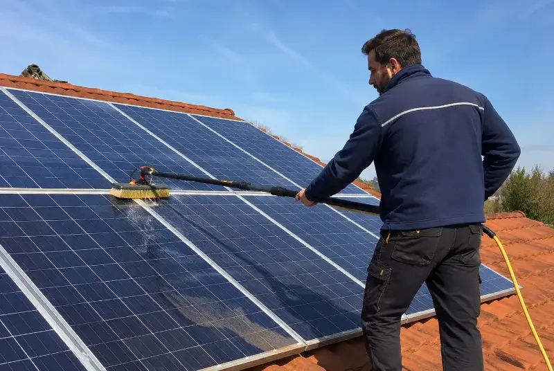 Nettoyage et entretien de panneaux solaires à Vouvant